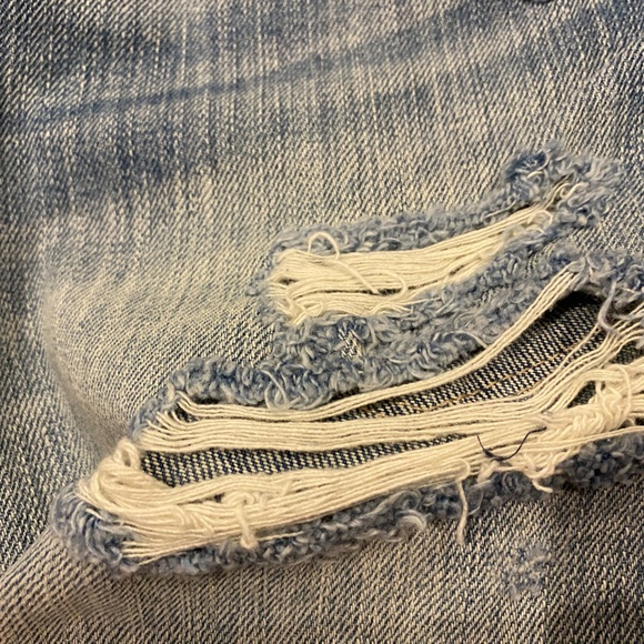 Abercrombie Ripped Denim Mini Skirt (Size 10) - Picture 4 of 4